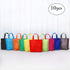 10PCS Reusable Tote Bags Travel To-Go Kicthen Dining Food Non-woven Fabric Shopping Grocery Bags with Handles...