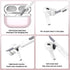 Airpods Pro 2nd/1st Generation Case Cover, Compatible with Airpods Pro Case 2nd Gen USB C Charging Port, Clear Soft Transparent Military Grade Sho...