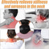 Portable Heating Pad for Neck with Massager Heated Neck Wrap for Neck Pain Relief 3 Adjustable Temperature and 4 Massage Modes Hot Compress Neck T...