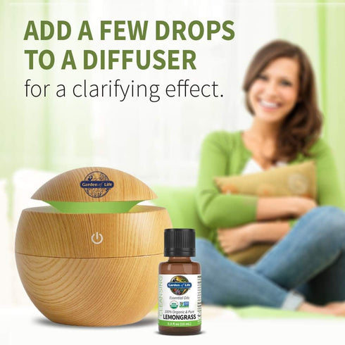 Garden of Life Essential Oil, Rosemary 15 ml, 100% USDA Organic & Pure, Undiluted & Non-GMO - for Diffuser, Aromatherapy, Meditation - Energizing,...