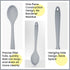 Silicone Mixing Spoon Nonstick Kitchen Spoon for Cooking Heat Resistant (Gray)...