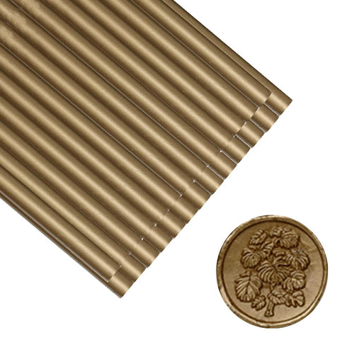 Bronze Wax Seal Sticks, ONWINPOR 30pcs Glue Gun Antique Gold Wax Sealing Sticks for Wax Seal Stamp, Wedding Invitations, Envelope Letter Sealing (...
