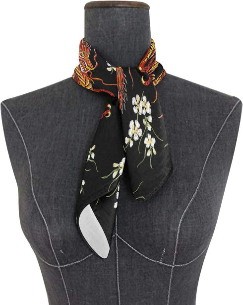 ALAZA Women's Graphic Print Premium Silk, Tiger Silk Scarf Square, 24X24 Inches...