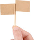 Pangda 100 Pieces Blank Toothpick Flags Cheese Markers Food Labels for Party Buffet Cheese Labels for Charcuterie Board Food Board Accessories Fla...