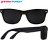 grinderPUNCH Super Dark Black Lens Men's Sunglasses Retro Classic 80's Stylish Trendy Shades...