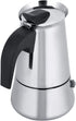 Stainless Steel Coffee Maker, Moka Pot Espresso Coffee Maker Stovetop Espresso Maker Portable Electric Heating Espresso Coffee Maker for Home Offi...