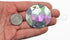 50mm Extra Large Flat Back Round Acrylic Rhinestones Plastic Circle Gems for Costume Making Cosplay Jewels Pro Grade Embelishments - 4 Pieces (Cry...