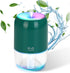 Mini Humidifiers for Bedroom, 200ml Cool Mist Humidifiers for Home Nursery Indoor Plants, Room Humidifiers for Bedroom Quiet Easy Clean Auto Shut-...