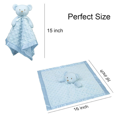 Pro Goleem Teddy Bear Lovey Baby Security Blanket for Boys and Girls Unisex Soft Lovie Baby Gifts for Newborn Toddler Snuggle Toy Stuffed Animal B...