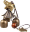 Hooshing Elephant Wind Chimes Metal Bronze Bells Feng Shui Wind Chimes for Lucky Outdoor Garden Patio Hanging Decor Gift...