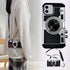 New Emily in Paris Phone Case, Vintage Camera Design for iPhone 11/12/13 Pro Max, with Long Anti-Lost Lanyard...