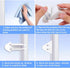 10 Pcs White Sliding Door Lock, Maveek Child Safety Lock for Slide Glass Door Patio Door Window Security Bar, Keyless Jammer Stopper Baby Proofing...