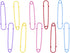 Outus Steel Safety Pins Blanket Pins 4 Inch Extra Large, 5 Colors 10 Pieces...