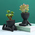 Succulent Plant Potted, Modern Marble Style Ceramic Flowerpot, Creative Miniature Flowerpot, Used for Gift, Home Gardening and Desk Decoration...