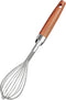 Whisk for Cooking,Stainless Steel Wire Wooden Handle Kitchen Hand Whisk Multi Function Non Stick Balloon Whisk Egg Beater for Blending Whisking Be...