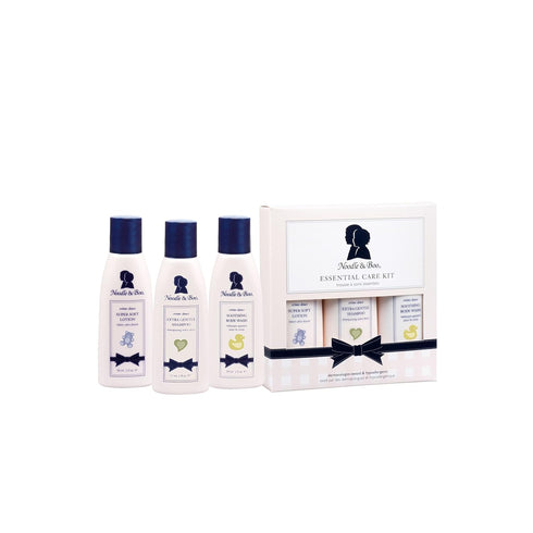 Noodle & Boo Essential Care 3 Piece Kit Super Soft Baby Lotion(2 Oz), Extra Gentle Shampoo(2 Oz) and Soothing Body Wash(2 Oz)...