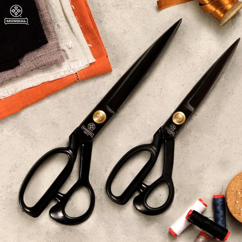 Onyx by Mundial, 9-inch Professional Fabric Scissors, Carbon Steel Tailor Scissors with Special Oxidation Prevention Coating, Rubberized Finishing...