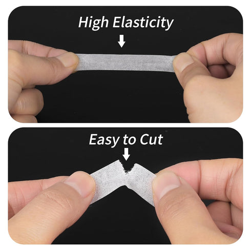 8 Rolls Eyelash Tape Adhesive Eyeshadow Eyeliner Tape Makeup Lash Tape for Eyelash Extensions White 9M Each Roll...