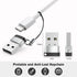 USB C to USB Adapter (4 Pack),USB-C Female to USB Male, Type C to USB A Converter Compatible with Apple MagSafe, iPhone 11 12 13 14 15 Pro Max, Sa...