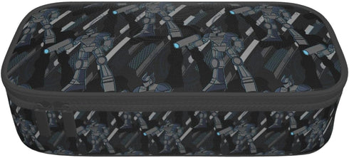 Robotic Warrior Pencil Case Big Capacity Multi Compartment Stationery Box Robot Pencil Pouch Holder Desk Organizer For School Office Home...