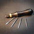 OWDEN Professional Leather Tool,4 in 1 awl Tool Set for leathercraft...