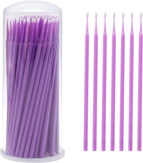 Touch Up Paint Brushes for Automotive Paint Chip Repair Disposable Micro Applicators (S:1.5mm, Purple)-100 Pieces...