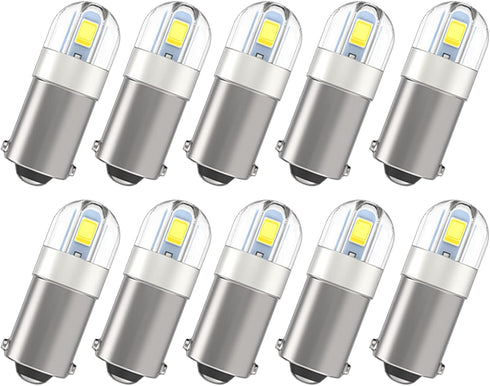 Serundo Auto BA9S Led Car Bulb BA9 1895 1891 53 57 Led Car Bulb, 2SMD 3030Chips 6000K White 47830 64111 3893 LED Car Bulb for Car Interior Dome Ma...