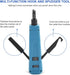Punch Down Tool with 110/88 Blade & Network Wire Stripper, Multifunction Hook Tool for Telephone Impact Terminal Insertion and cat6a/cat6/cat5e/ca...