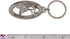 Whitetail Deer Keychain, Pewter, M008KC, 2”, 100% Handmade in the USA, White Tail Deer Keychain, Deer Key Chain, American Whitetail Deer Key Ring,...