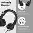 LilGadgets Connect+ Wired Kids Headphones for School with Microphone, Volume Limiting & Noise Cancelling On-Ear Headset with Cord, SharePort Techn...