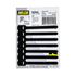 RIP-TIE Mini 1 /4" x 3-1/2" Cable Tie Perfect for USB Cable, Earbud Cords, Cell Phone Cord 7 Pack Black...