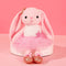Ballerina Dolls Plush Bunny Rabbit Soft Toys Ballet Dance Recital Gifts for Girls Pink 15.5 Inches...