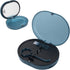 Linkidea Double-layer Retainer Storage Case with Mirror, Portable Aligner Storage Case with Removal Tool, Brush, Mouth Guard Denture Holder with M...