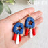 KEOKER Polymer Clay Texture Sheets, Stars Clay Texture Mat, Polymer Clay Earrings Tools on Independence Day or 4th of July, Like Polymer Clay Roll...