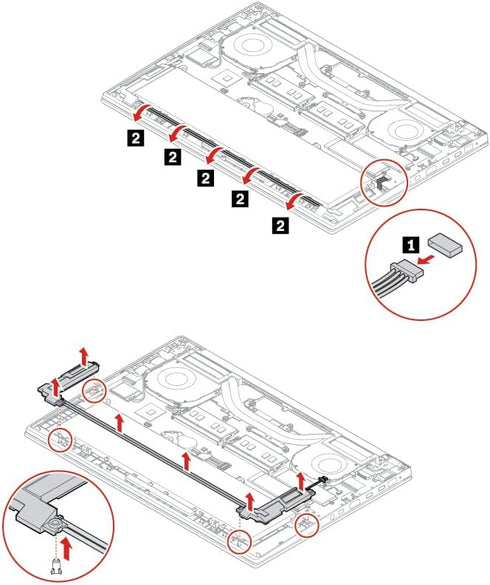 Deal4GO Internal Speaker Assembly 01YU719 02XR047 Replacement for Lenovo ThinkPad P1 Gen 1 Gen 2, X1 Extreme 1st Gen 2nd Gen 2018......