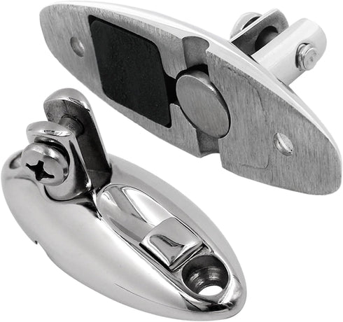 Bimini Top Quick Release Deck Hinge 316 Stainless Steel Boat Side Mount Swivel Hinge with Screws (3.6 inch 2 Pack)...