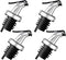 4 Pcs Oil Pour Spouts, Olive Oil Bottle Dispenser with Leakproof Nozzle for Olive Oil, Wine, Vinegar, Soy Sauce, Oil Bottle Dispenser Kitchen Tool...