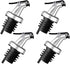 4 Pcs Oil Pour Spouts, Olive Oil Bottle Dispenser with Leakproof Nozzle for Olive Oil, Wine, Vinegar, Soy Sauce, Oil Bottle Dispenser Kitchen Tool...