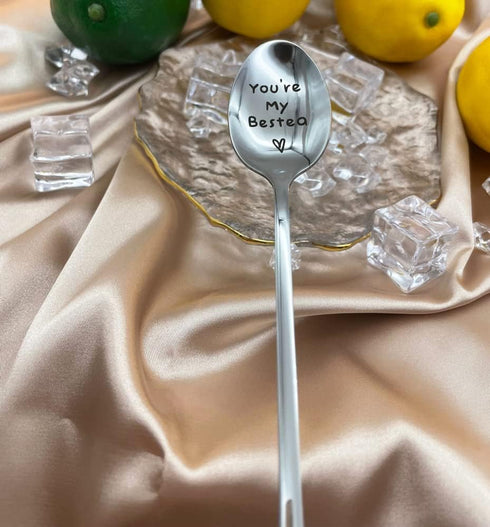 Best Friend Friendship Spoon Gift Christmas Gifts for Her Him You're My Bestea Spoon Funny Engraved Coffee Tea Spoons Coffee Tea Lovers Gifts for ...