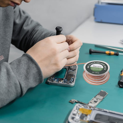Herain No-Clean Solder Wick, Desoldering Braided Wicks, Desoldering Wicks Removal Tool Solder Sucker, Desoldering Wick Used to Remove the Solder a...