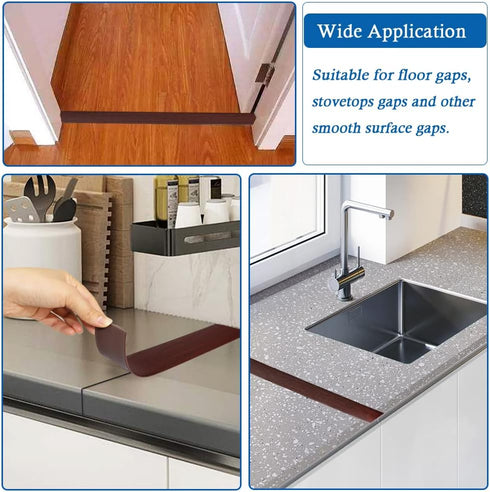 Floor Transition Strip Floor Cover Strips Self Adhesive Flooring Transitions Laminate Floor Strip 2" Wide Vinyl Floor Flat Divider Strip Elegant W...