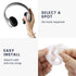 kwmobile Cat Ears for Overear Headphone (Set of 2) - Fits Headbands 1" to 1.5" (2.5cm to 3.8cm) Diameter - White/Dark Pink...