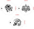 Designer Stencils Amore Cookie Stencil Set, Beige/Semi-Transparent...