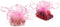 50Pcs 9.8 Inch Round Organza Bags Drawstring, Sheer Tulle Circles Jewelry Candy Pouch Baby Shower Wedding Party Favor Gift Bags (Pink)...