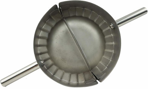 Stainless Steel Dumpling Maker, X-Large 5" Goya Empanada Press Mold, Ravioli Mould Crimper, Wraper Dough Cutter - for Pie Ravioli Chinese Dumpling...
