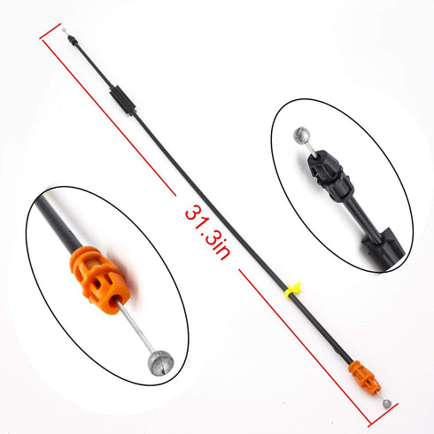 3mirrors Inside Door Handle Latch Release Cable Compatible with 2007-2014 Chevy GMC Silverado 1500 Tahoe Sierra Yukon Escalade Left/Right (31 Inch...