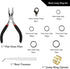 1350pcs Open Jump Rings Lobster Clasps Set with Jewelry Pliers,Tweezers and Jump Rings Tool Opener for DIY Earring Bracelet Necklace Extender Chai...