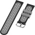 2-Pack Sport Bands Compatible with Amazfit Bip Smartwatch Breathable Replacement Strap, Black + Black-Gray...
