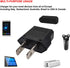 US Plug Adapter, Small European to US Plug Adapter, Black European to American Outlet Plug Adapter, EU to US Adapter, Fireproof Safe Europe/Asia t...