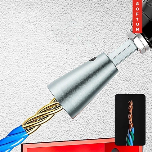 Wire Twister Tool for Drill, Wire Twister Wire Connector, 1.5-6 Square 2-6 Way Cable, Wire Stripping and Twisting Tool, Adapter Attachment for Pow...